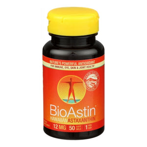 Nutrex Hawaii, Bioastin Hawaiian Astaxanthin, 12 Mg, 50 Softgels
