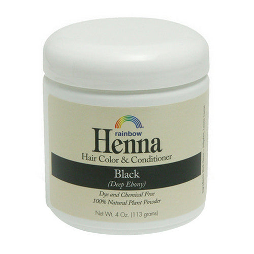 Rainbow Research, Henna Hair Color And Conditioner Black Deep Ebony, 4 Oz
