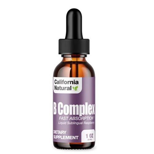 California Natural Vitamins, B-Complex Raspberry, 1 oz