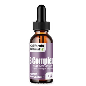California Natural Vitamins, B-Complex Raspberry, 1 oz