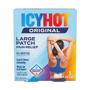 Icy Hot, Original Pain Relief Menthol 5% Patches Large, 5 Each