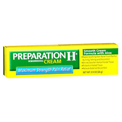 Preparation H, Hemorrhoidal Cream Maximum Strength Pain Releief, 0.9 oz