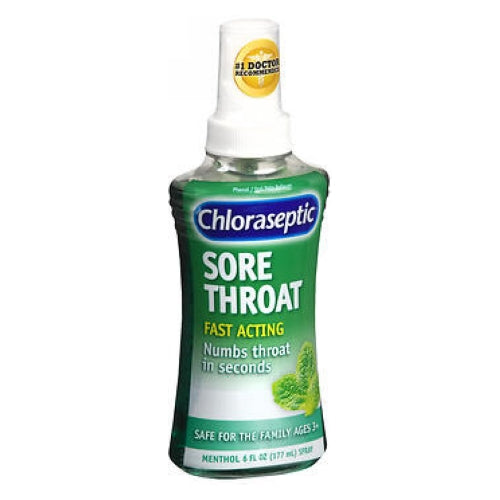Chloraseptic, Phenol Oral Pain Reliever Sore Throat Spray Menthol, 6 Oz