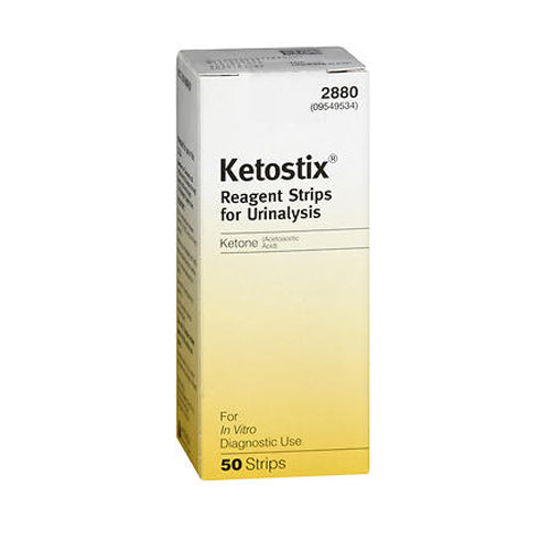 Ketostix, Reagent Strips For Urinalysis Ketone, 50 Count