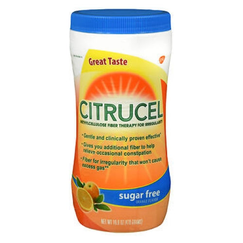 Citrucel, Methylcellulose Fiber Therapy For Irregularity Powder Sugar Free Orange, 16.9 Oz