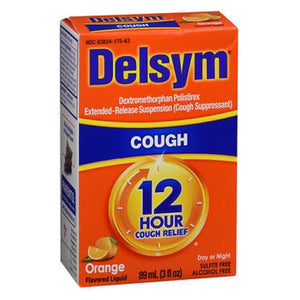 Delsym, 12 Hour Cough Relief Liquid Orange, 3 Oz