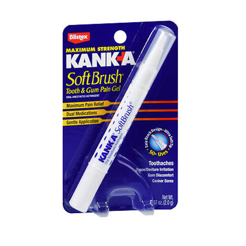 Kank-A, Soft Brush Tooth And Gum Pain Gel Maximum Strength, 0.07 oz