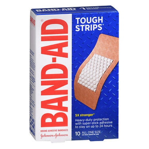 Band-Aid, Tough Strips Adhesive Bandages, 10 Count