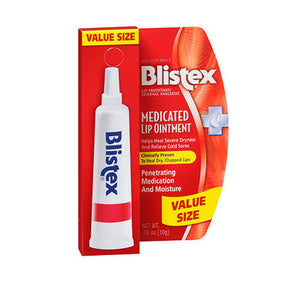 Blistex, Medicated Lip Ointment Lip Protectant External Analgesic, 0.35 Oz
