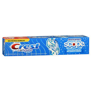 Crest, Whitening Plus Scope Fluoride Anticavity Toothpaste Cool Peppermint, 6.2 Oz