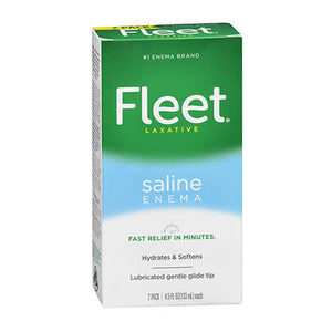Fleet, Saline Enema Laxative, 2 X 4.5 Oz