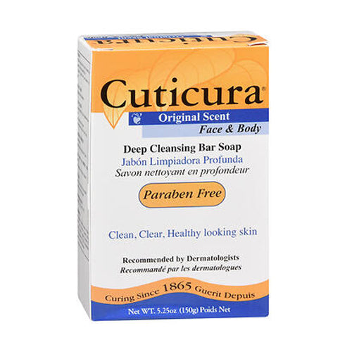 Cuticura, Face And Body Antibacterial Medicated Soap Bar Original, 5.25 oz