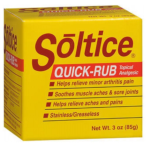 Soltice, Quick Rub Topical Analgesic, 3 oz