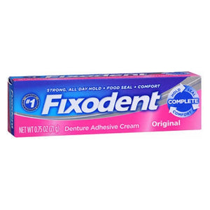 Fixodent, Complete Denture Adhesive Cream Original, 0.75 Oz