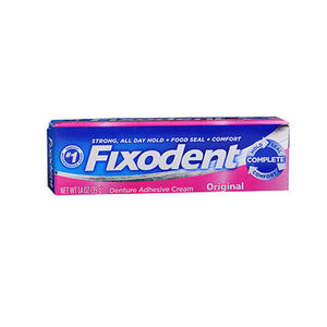 Fixodent, Complete Denture Adhesive Cream Original, 1.4 Oz