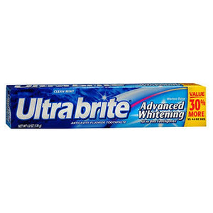Colgate, Ultra Brite Advanced Whitening Fluoride Toothpaste, 6 oz
