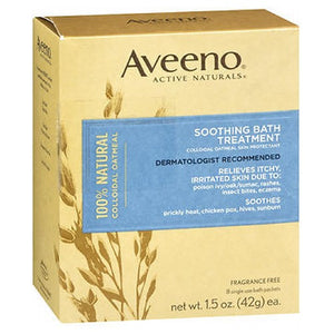 Aveeno, Soothing Bath Treatment Packets Fragrance Free, 8 each