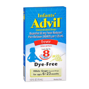 Advil, Fever Infants Concentrated Drops White Grape, 0.5 Oz