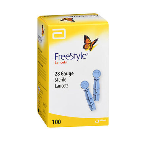 Freestyle, Sterile Lancets 28 Gauge, 100 Count
