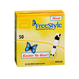 Freestyle, Blood Glucose Test Strips, 50 Count