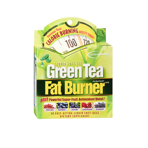 Applied Nutrition, Green Tea Fat Burner Liquid Softgels, 30 caps
