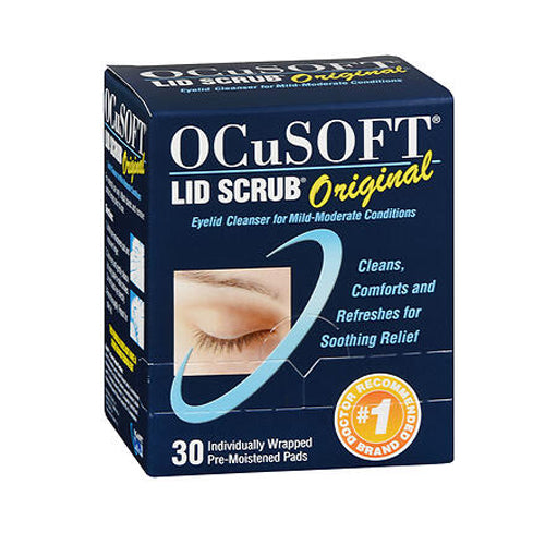 Ocusoft, Lid Scrub Original Eyelid Cleanser Pre-Moistened Pads, 30 Count
