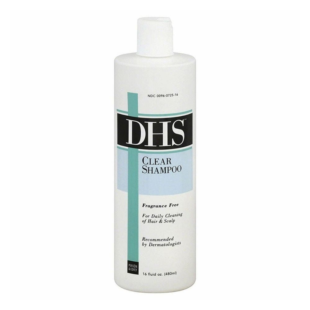 Dhs, Clear Shampoo Fragrance Free And Dyr Free, 16 Oz