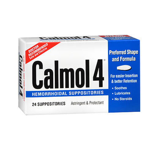 Calmol-4, Hemorrhoidal Suppositories, 24 each