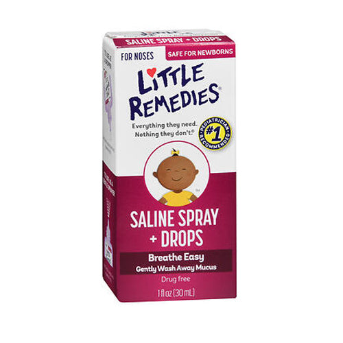Little Remedies, For Noses Saline Spray Plus Drops, 1 oz