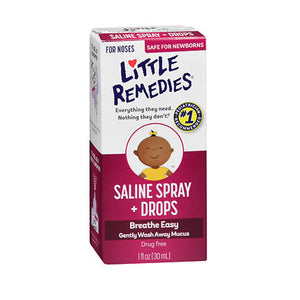 Little Remedies, For Noses Saline Spray Plus Drops, 1 oz