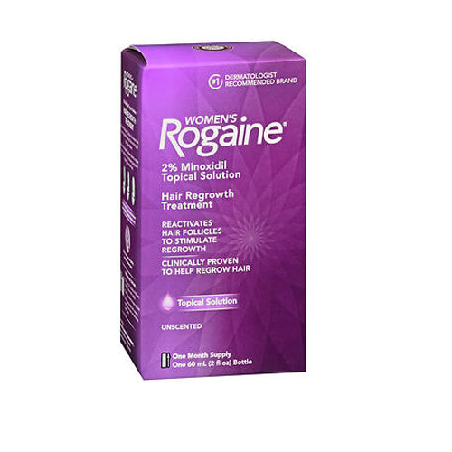 Rogaine, Women'S 2% Minoxidil Hair Regrowth Treatment Topical Solution Unscented, 2 Oz