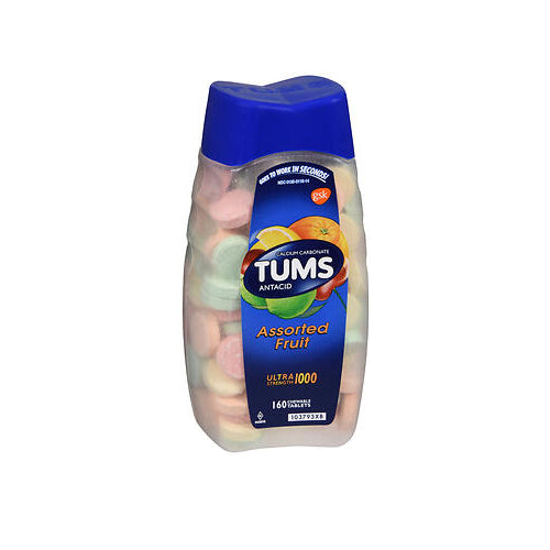 Tums, Ultra Strength Antacid Chewable Tablets Assorted Fruit, 160 Tabs