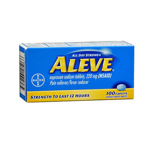 Aleve, All Day Strong Pain Reliever And Fever Reducer, 220 mg, 100 Caplets