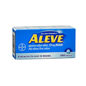 Aleve, All Day Strong Pain Reliever And Fever Reducer Tablets, 220 mg, 100 tabs