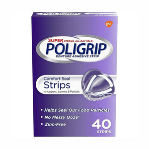 Super Poligrip, Comfort Seal Strips, 40 each