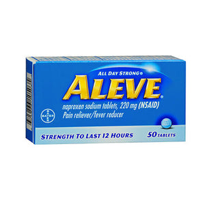 Aleve, All Day Strong Pain Reliever And Fever Reducer Tablets, 220 mg, 50 tabs