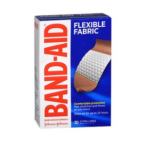 Band-Aid, Flexible Fabric Adhesive Bandages Extra Large, 10 Count