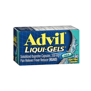 Advil, Solubilized Ibuprofen Pain Reliever Fever Reducer, 200 mg, 80 Liqui Gels