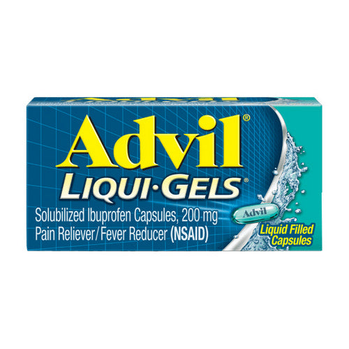 Advil, Solubilized Ibuprofen Pain Reliever Fever Reducer, 200 mg, 40 Liqui Gels