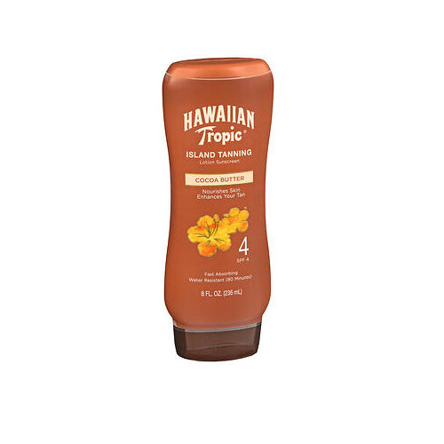 Hawaiian Tropic, Island Tanning Sunscreen Lotion Spf 4, 8 oz