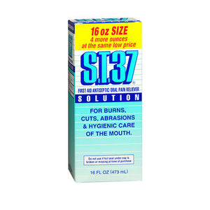 S.T.37, First Aid Antiseptic Oral Pain Reliever Solution, 16 oz