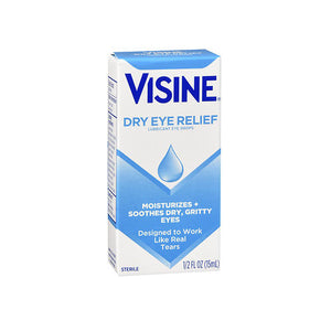 Visine, Dry Eye Relief Lubricating Eye Drops, 0.5 Oz