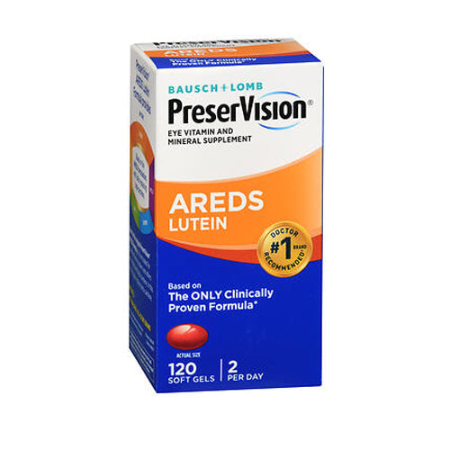 Bausch + Lomb, Preser Vision Eye Vitamin And Mineral Supplement Areds Lutein, 120 Caps