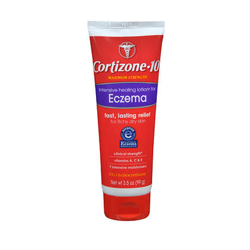 Cortizone-10, Intensive Healing For Eczema 1% Hydrocortisone Lotion Maximum Strength, 3.5 oz