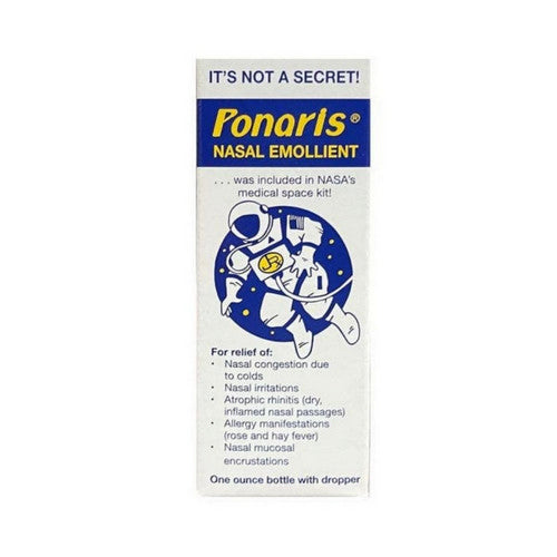 Ponaris, Nasal Emollient Bottle With Dropper, 1 oz