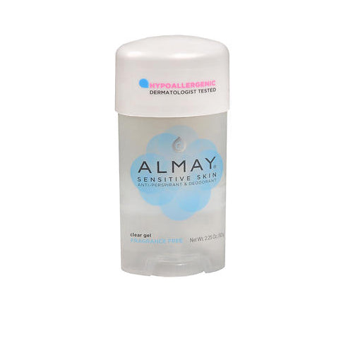 Almay, Anti-Perspirant Amd Deodorant Clear Gel Sensitive Skin Fragrance Free, 2.25 Oz