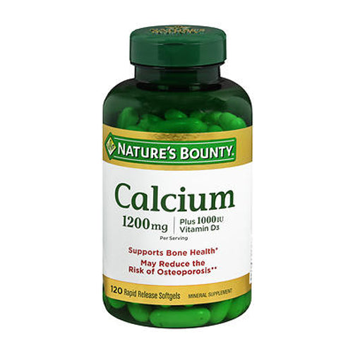 Nature's Bounty, Calcium Plus Vitamin D3, 1200 Mg, 120 Softgels