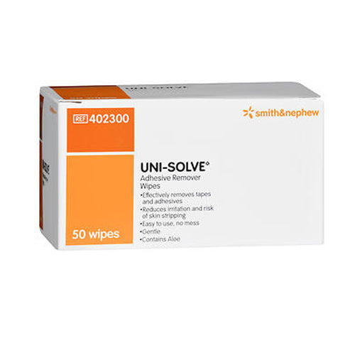 Smith & Nephew, Uni Solve Adhesive Remover Wipes, 50 Count