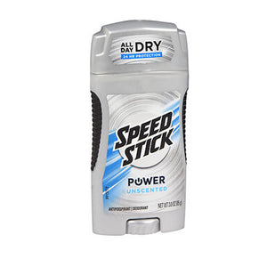 Speed Stick, Power Antiperspirant Deodorant Unscented, 3 Oz