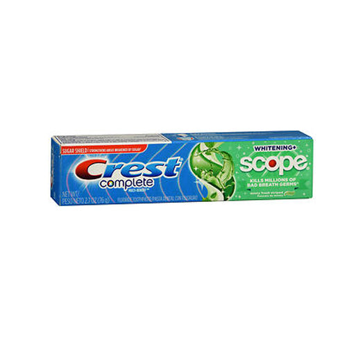 Crest, Complete Plus Scope Fluoride Toothpaste Minty Fresh Striped, 2.7 Oz